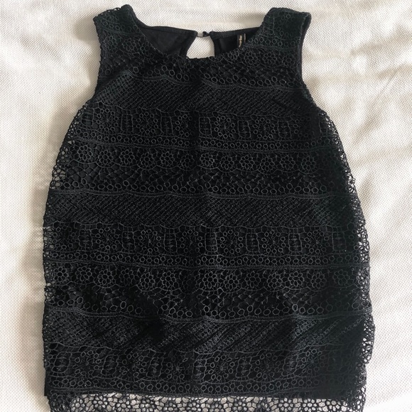 Black lace top - Picture 1 of 1